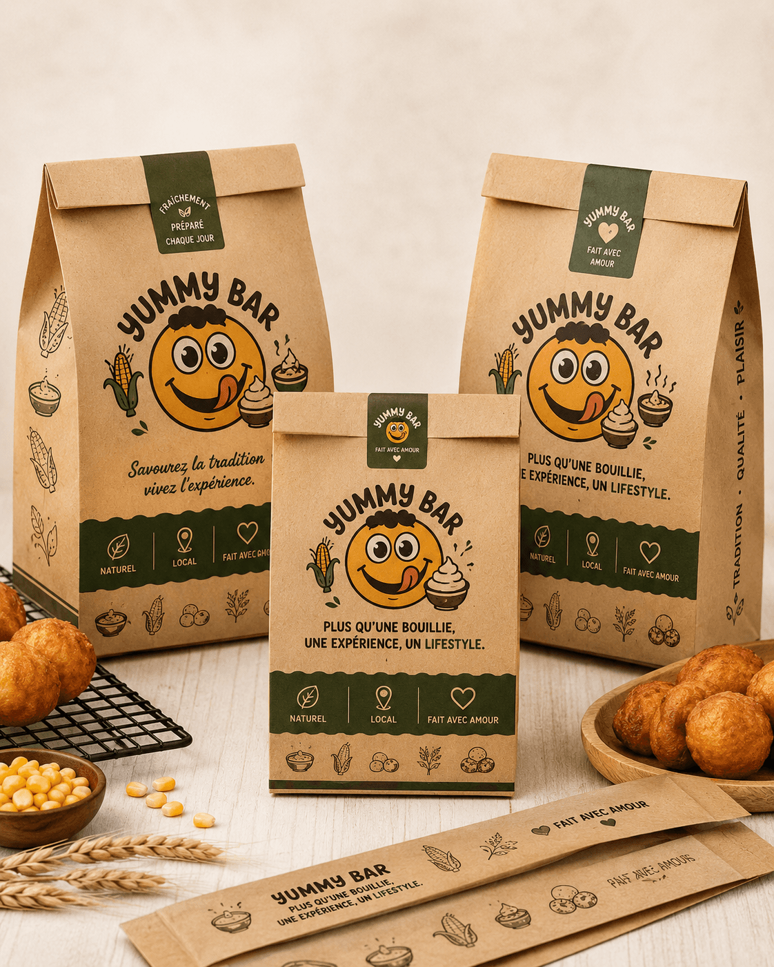 Packagings kraft premium Yummy Bar